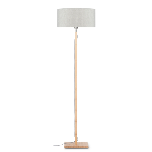 Vloerlamp Fuji bamboe h.167cm/kap 47x23cm eco linnen, licht